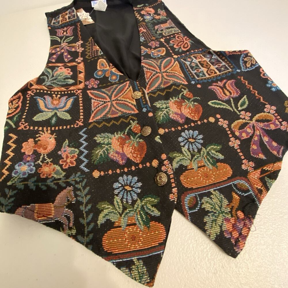 VTG Backroad Blues 70s-80s USA Made Tapestry Country Core Women S Multicolor New